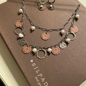 Silpada Necklace and Earrings set